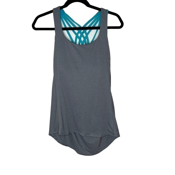 LULULEMON Wild Tank-  Heathered Slate / Blue Tropics - Picture 6 of 11